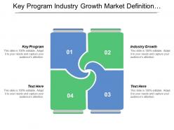 Key program industry growth market definition pricing sizing