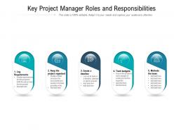 Key project manager roles and responsibilities