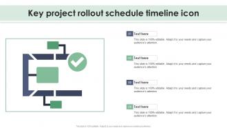 Key Project Rollout Schedule Timeline Icon