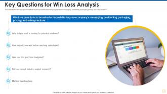 Key questions for win loss analysis