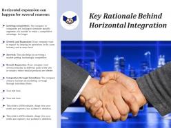 Key rationale behind horizontal integration