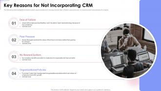 Key Reasons For Not Incorporating Crm Crm Software Implementation
