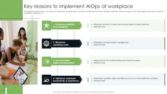 Key Reasons To Implement AIOps At Implementing AIOps Technology At Workplace AI SS