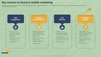 Key Reasons To Invest In Mobile Marketing SMS Marketing Guide For Small MKT SS V