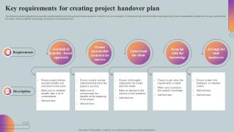 Key Requirements For Creating Project Handover Plan