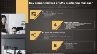 Key Responsibilities Of SMS Marketing Manager SMS Marketing Techniques To Build MKT SS V