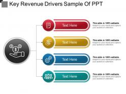 Key revenue drivers sample of ppt