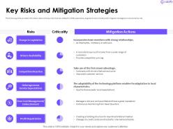 Key risks and mitigation strategies cabify investor funding elevator