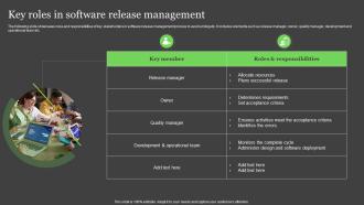 Key Roles In Software Release Management