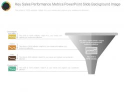 Key Sales Performance Metrics Powerpoint Slide Background Image