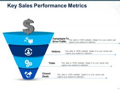 Key sales performance metrics ppt design