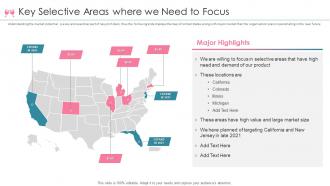 Key selective areas where we need to focus beverage investor funding elevator pitch deck