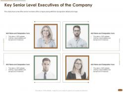 Key senior level executives of the company employee background team ppt portfolio format ideas