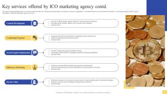 Key Services Offered By ICO Marketing Agency Ultimate Guide For Initial Coin Offerings BCT SS V Idea Adaptable