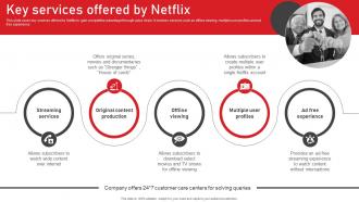 Key Services Offered By Netflix