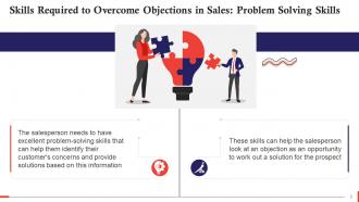 Key Skills For Handling Sales Objections Training Ppt Attractive Engaging