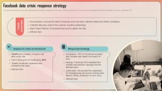 Key Stages Of Crisis Management Facebook Data Crisis Response Strategy