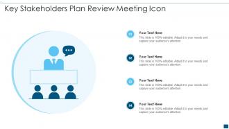 Key Stakeholders Plan Review Meeting Icon