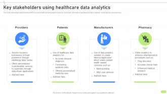 Key Stakeholders Using Healthcare Data Definitive Guide To Implement Data Analytics SS