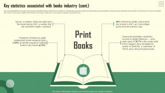 Key Statistics Associated With Books Industry Book Store Business Plan BP SS Adaptable Colorful