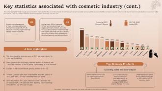 Key Statistics Associated With Cosmetic Industry Natural Cosmetic Business Plan BP SS Colorful Downloadable