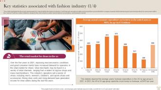 Key Statistics Associated With Fashion Industry Visual Merchandising Business Plan BP SS Engaging Colorful