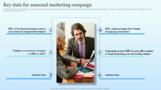 Key Stats For Seasonal Marketing Campaign Ppt File Background Designs