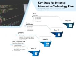 Key Steps For Effective Information Technology Plan