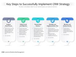 Key steps to successfully implement crm strategy