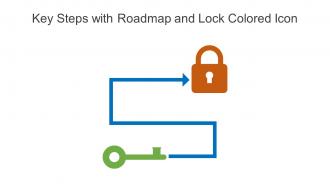 Key Steps With Roadmap And Lock Colored Icon In Powerpoint Pptx Png And Editable Eps Format
