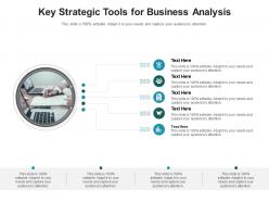 Key strategic tools for business analysis infographic template