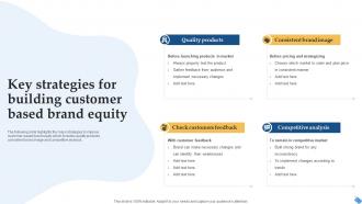 Key Strategies For Building Customer Based Brand Equity