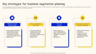 Key Strategies For Business Negotiation Planning
