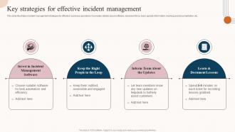 Key Strategies For Effective Incident Management Service Desk Incident Management