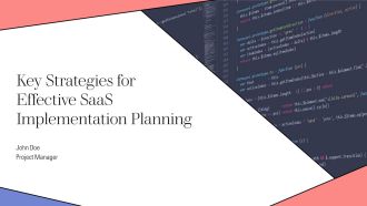 Key Strategies For Effective Saas Implementation Planning PPT Example AT