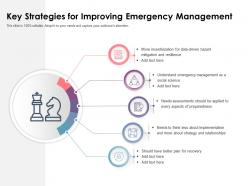 Key strategies for improving emergency management