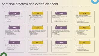 Key Strategies For Montessori Daycare Seasonal Program And Events Calendar Strategy SS V