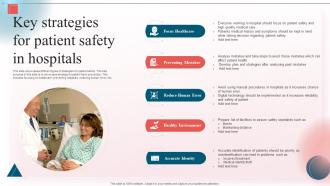 Key Strategies For Patient Safety In Hospitals