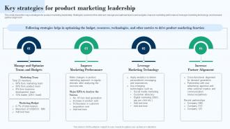 Key Strategies For Product Marketing Leadership Effective Product Marketing Strategy