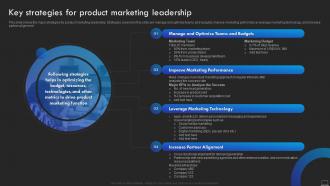 Key Strategies For Product Marketing Leadership Product Promotional Marketing Management