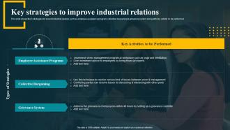 Key Strategies To Improve Industrial Relations