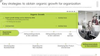 Key Strategies To Obtain Organic Growth For Organization Organic Strategy To Help Business