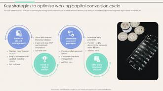 Key Strategies To Optimize Working Capital Conversion Corporate Finance Mastery Maximizing FIN SS