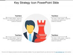 Key Strategy Icon Powerpoint Slide