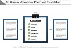 Key strategy management powerpoint presentation