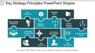 Key strategy principles powerpoint shapes