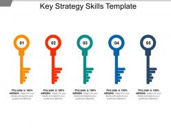 Key strategy skills template sample of ppt presentation