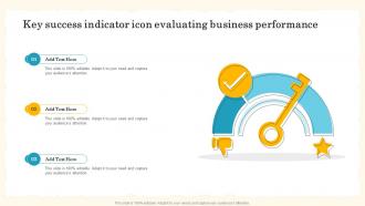 Key Success Indicator Icon Evaluating Business Performance
