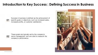 Key Success powerpoint presentation and google slides ICP Professional Informative
