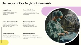 Key Surgical Instruments For Medical Procedures PPT Slides AT Compatible Analytical